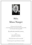 Dkfm. Klaus  Stanger
